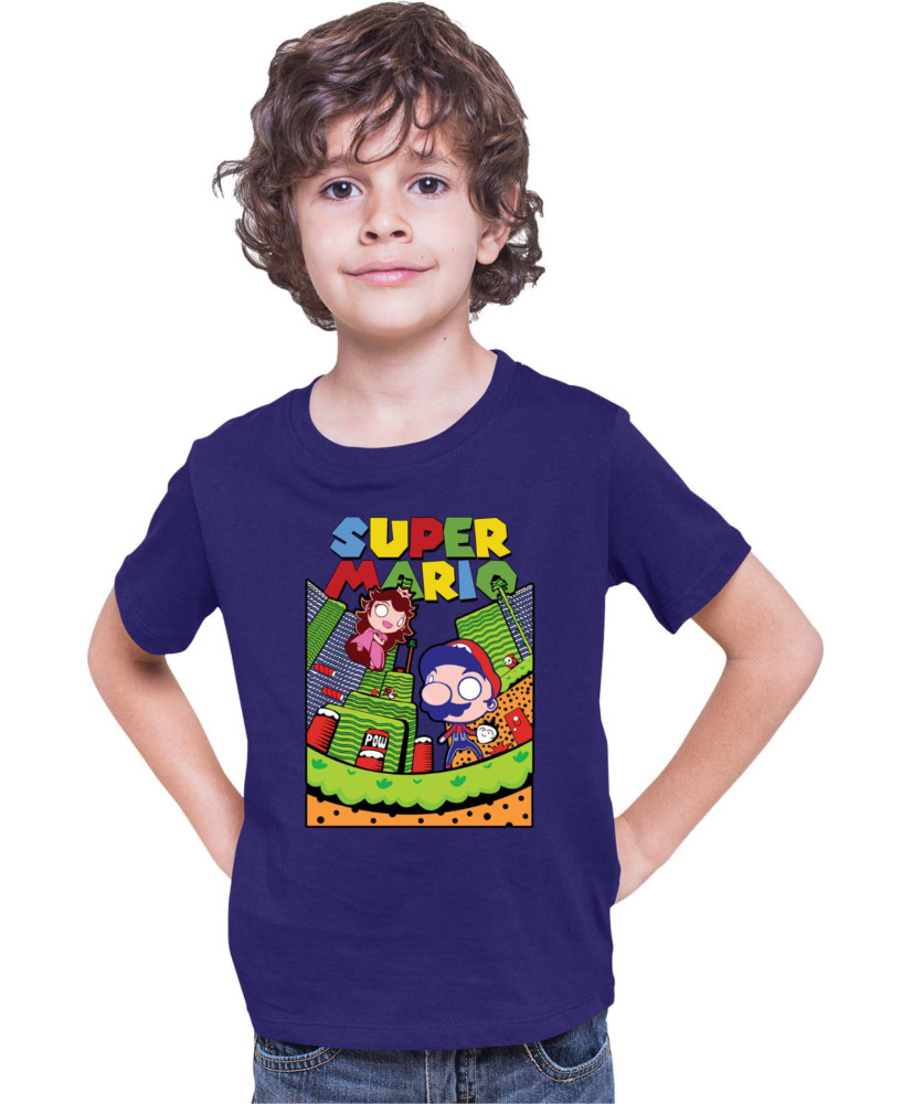 Детска Тениска Super Mario Nintendo Mario World Детска Тениска Super Mario Nintendo Mario World