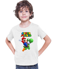 Детска Тениска Super Mario Nintendo Mario Yoshi 2