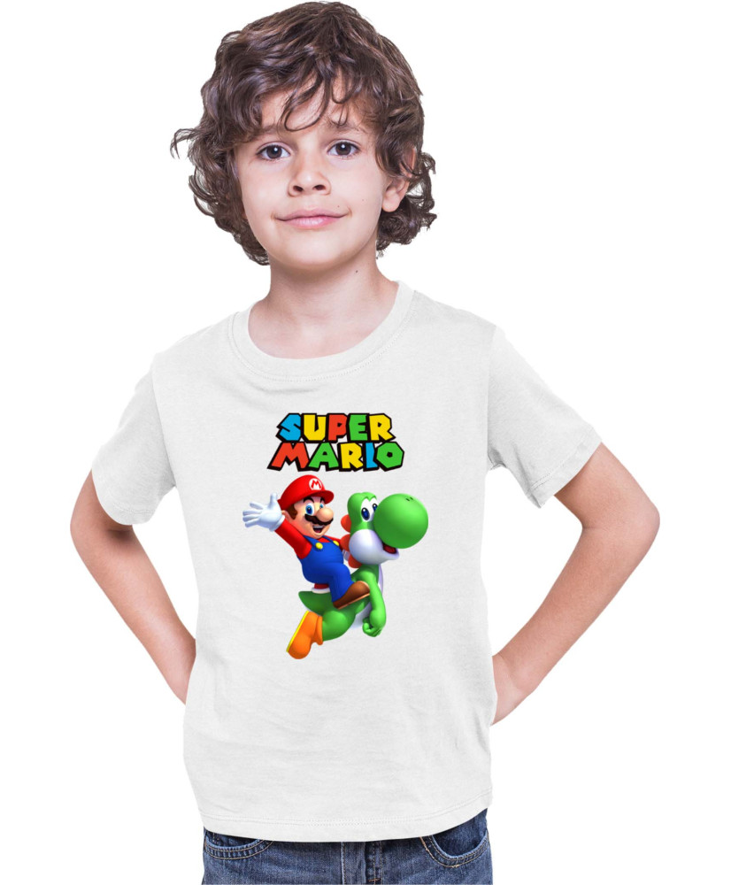 Детска Тениска Super Mario Nintendo Mario Yoshi 2 Детска Тениска Super Mario Nintendo Mario Yoshi 2