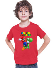 Детска Тениска Super Mario Nintendo Mario Yoshi 2