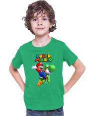 Детска Тениска Super Mario Nintendo Mario Yoshi 2
