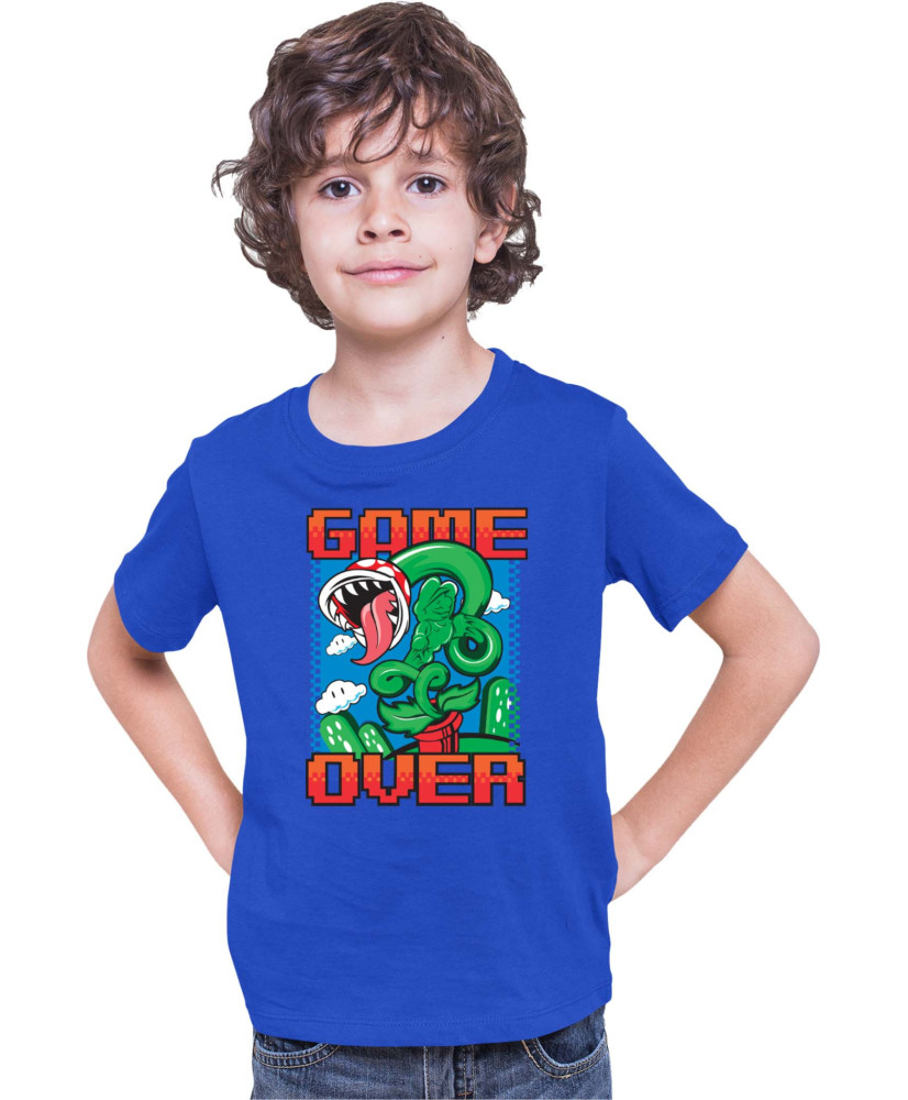 Детска Тениска Super Mario Nintendo Piranha Plant Game Over Детска Тениска Super Mario Nintendo Piranha Plant Game Over