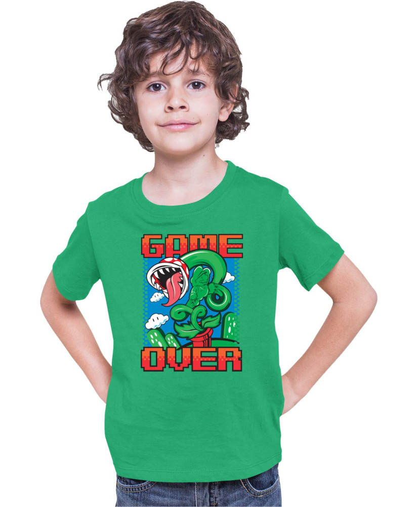 Детска Тениска Super Mario Nintendo Piranha Plant Game Over Детска Тениска Super Mario Nintendo Piranha Plant Game Over