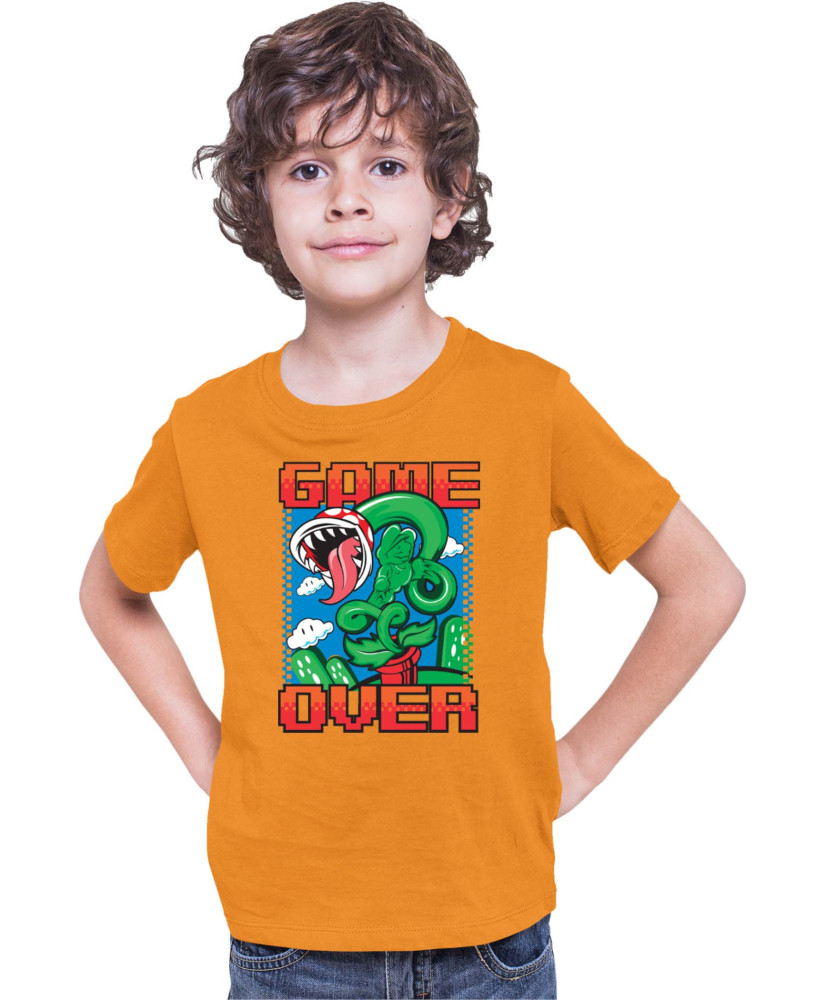 Детска Тениска Super Mario Nintendo Piranha Plant Game Over Детска Тениска Super Mario Nintendo Piranha Plant Game Over