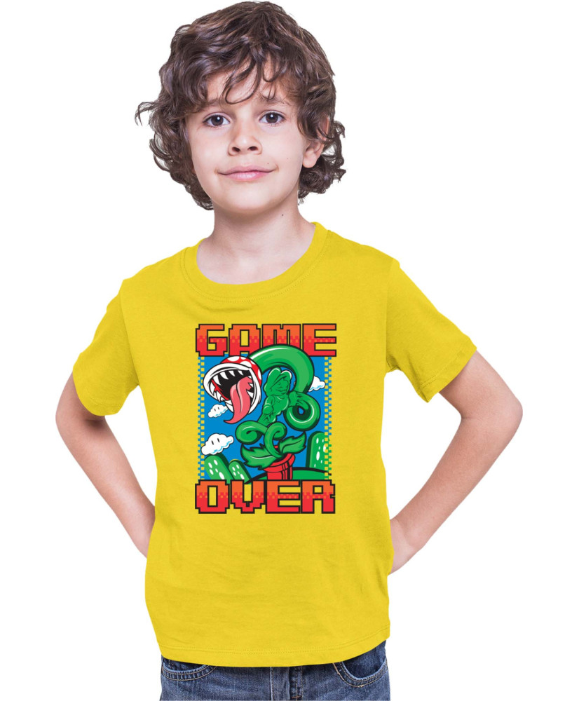 Детска Тениска Super Mario Nintendo Piranha Plant Game Over Детска Тениска Super Mario Nintendo Piranha Plant Game Over