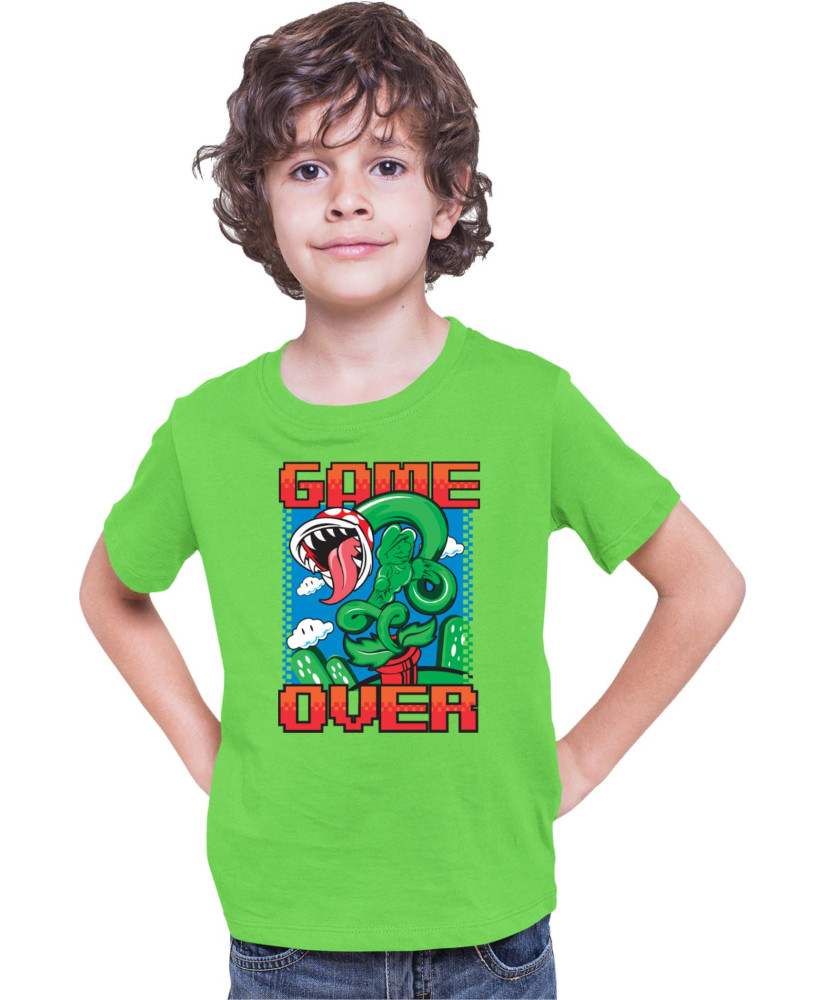 Детска Тениска Super Mario Nintendo Piranha Plant Game Over Детска Тениска Super Mario Nintendo Piranha Plant Game Over