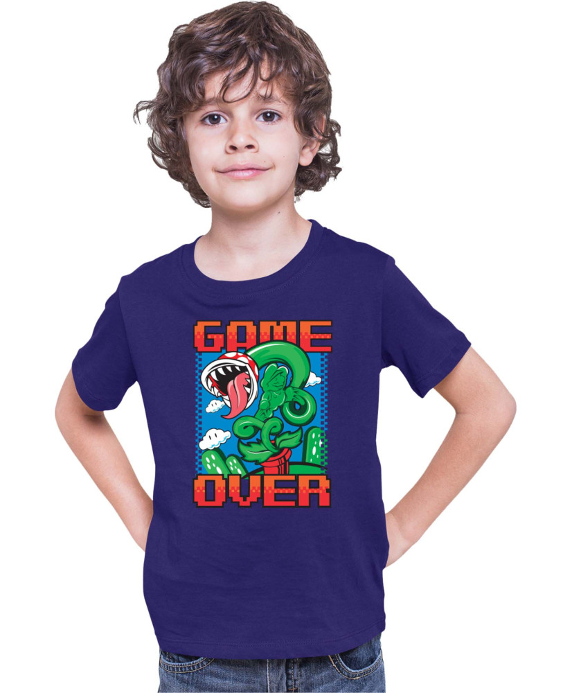 Детска Тениска Super Mario Nintendo Piranha Plant Game Over Детска Тениска Super Mario Nintendo Piranha Plant Game Over