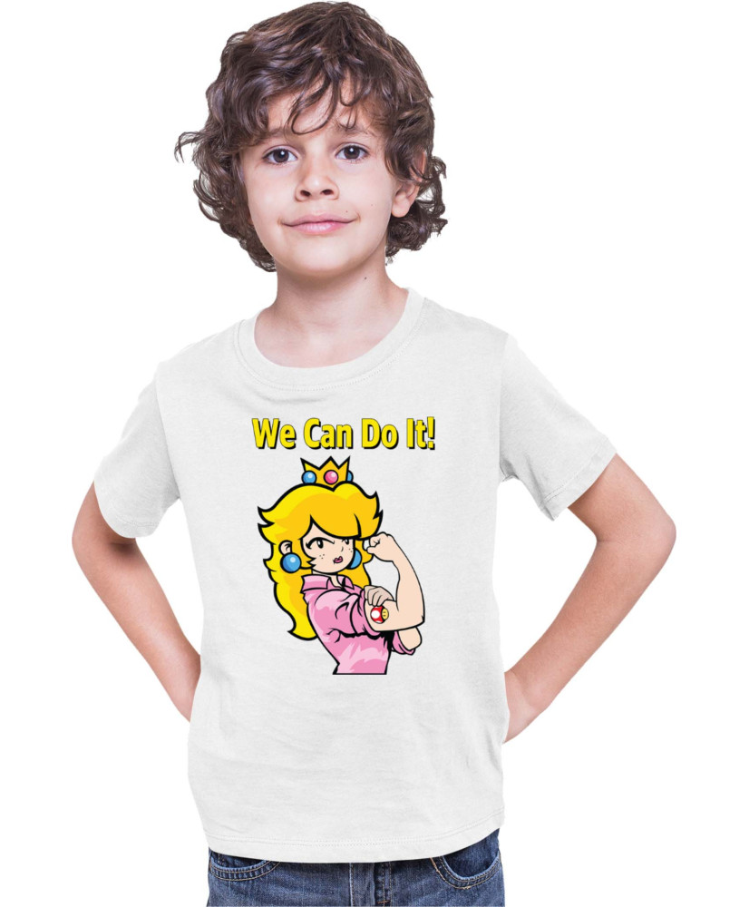 Детска Тениска Super Mario Nintendo Princess Peach We Can Do It Детска Тениска Super Mario Nintendo Princess Peach We Can Do It