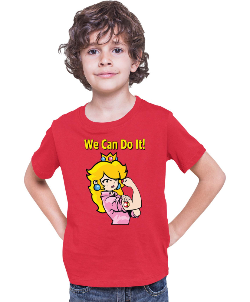 Детска Тениска Super Mario Nintendo Princess Peach We Can Do It Детска Тениска Super Mario Nintendo Princess Peach We Can Do It