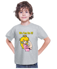 Детска Тениска Super Mario Nintendo Princess Peach  We Can Do It
