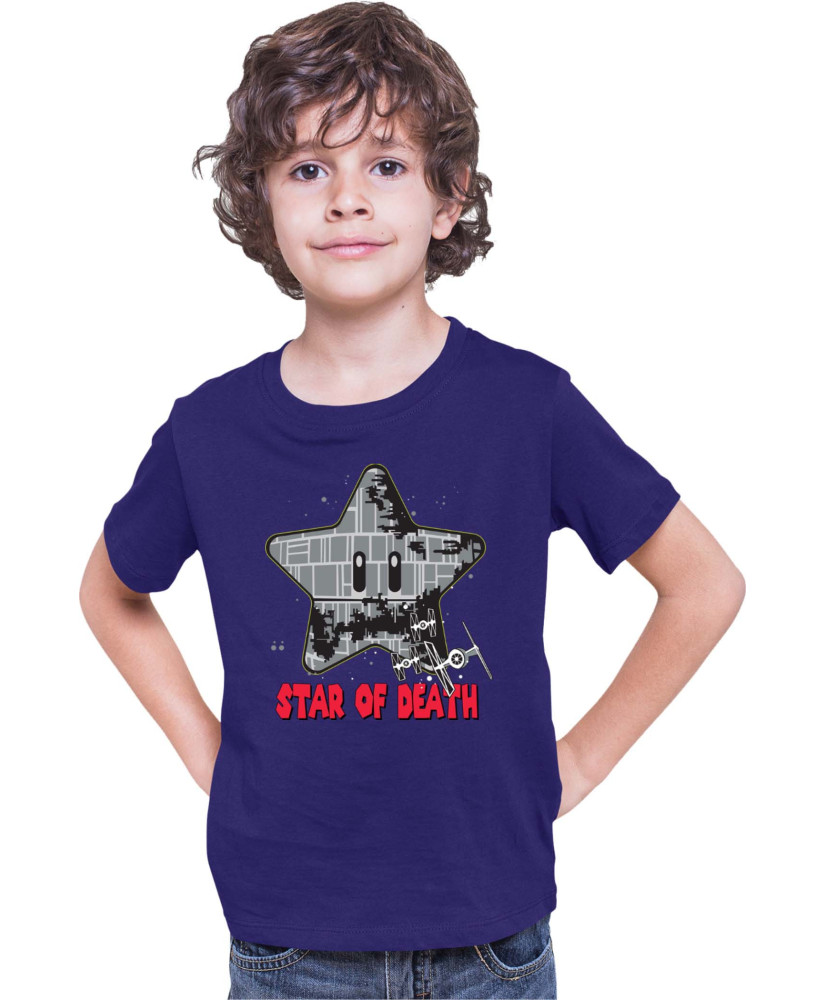 Детска Тениска Super Mario Nintendo Star Of Death Детска Тениска Super Mario Nintendo Star Of Death