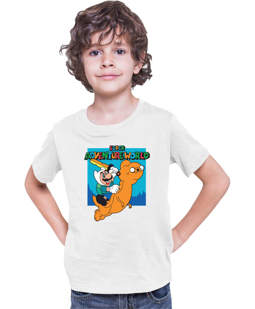 Детска Тениска Super Mario Nintendo Super Adventureworld Детска Тениска Super Mario Nintendo Super Adventureworld