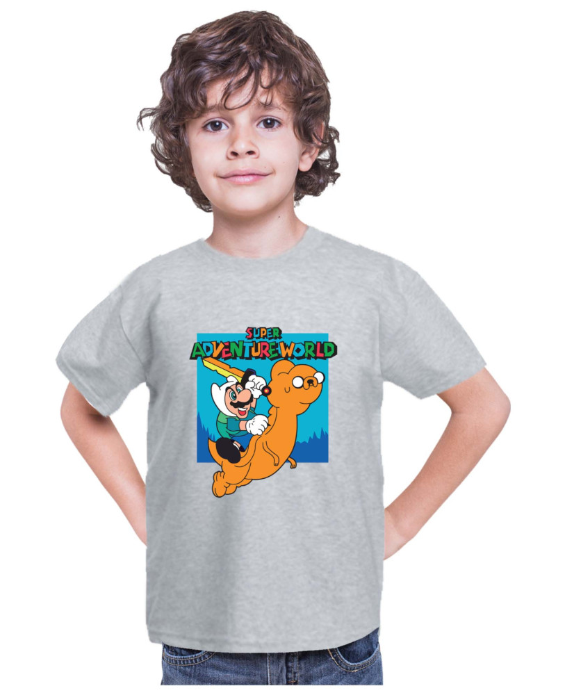 Детска Тениска Super Mario Nintendo Super Adventureworld Детска Тениска Super Mario Nintendo Super Adventureworld