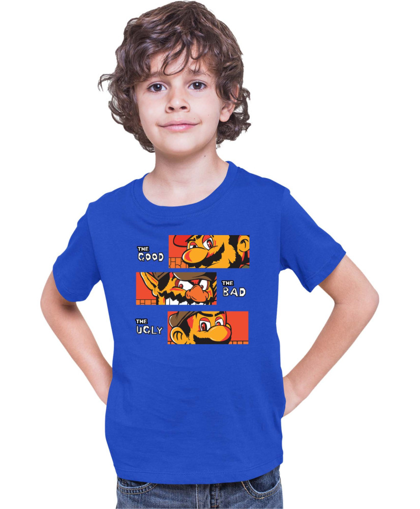Детска Тениска Super Mario Nintendo The Good The Bad The Ugly Broos Детска Тениска Super Mario Nintendo The Good The Bad The Ugly Broos