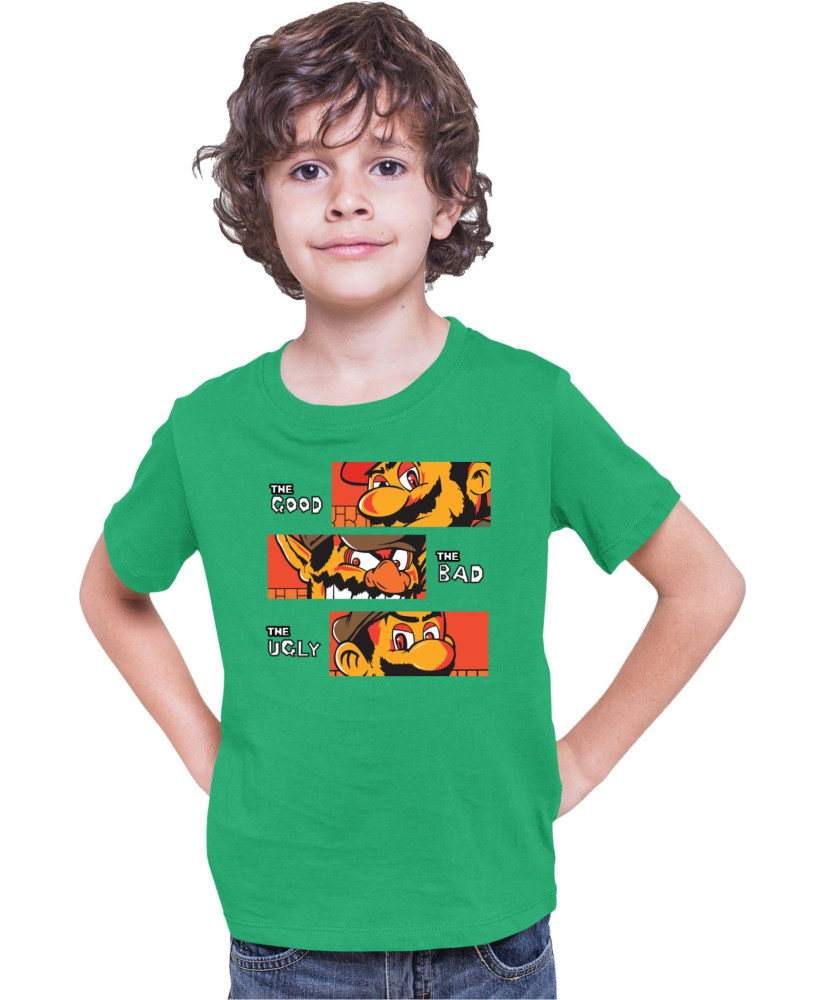 Детска Тениска Super Mario Nintendo The Good The Bad The Ugly Broos Детска Тениска Super Mario Nintendo The Good The Bad The Ugly Broos