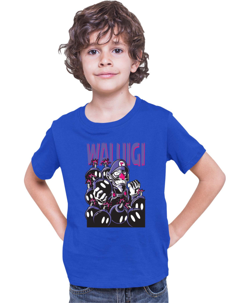 Детска Тениска Super Mario Nintendo Waluigi Детска Тениска Super Mario Nintendo Waluigi