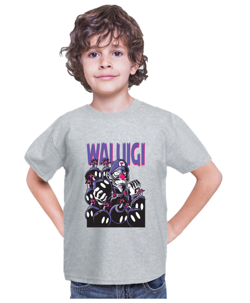 Детска Тениска Super Mario Nintendo Waluigi Детска Тениска Super Mario Nintendo Waluigi