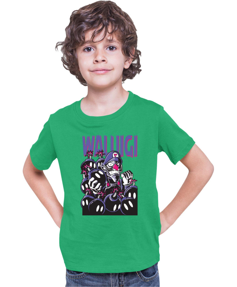 Детска Тениска Super Mario Nintendo Waluigi Детска Тениска Super Mario Nintendo Waluigi