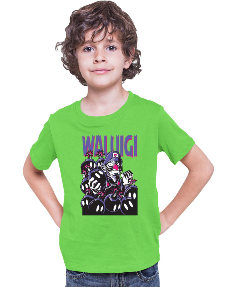 Детска Тениска Super Mario Nintendo Waluigi Детска Тениска Super Mario Nintendo Waluigi