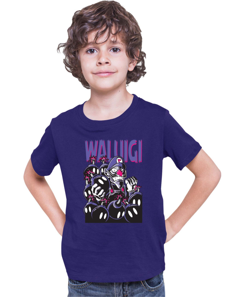 Детска Тениска Super Mario Nintendo Waluigi Детска Тениска Super Mario Nintendo Waluigi