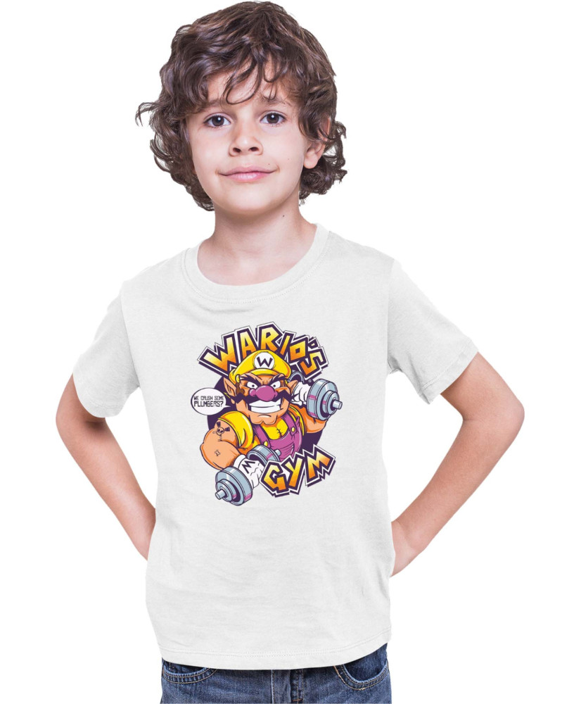 Детска Тениска Super Mario Nintendo Wario Gym Детска Тениска Super Mario Nintendo Wario Gym