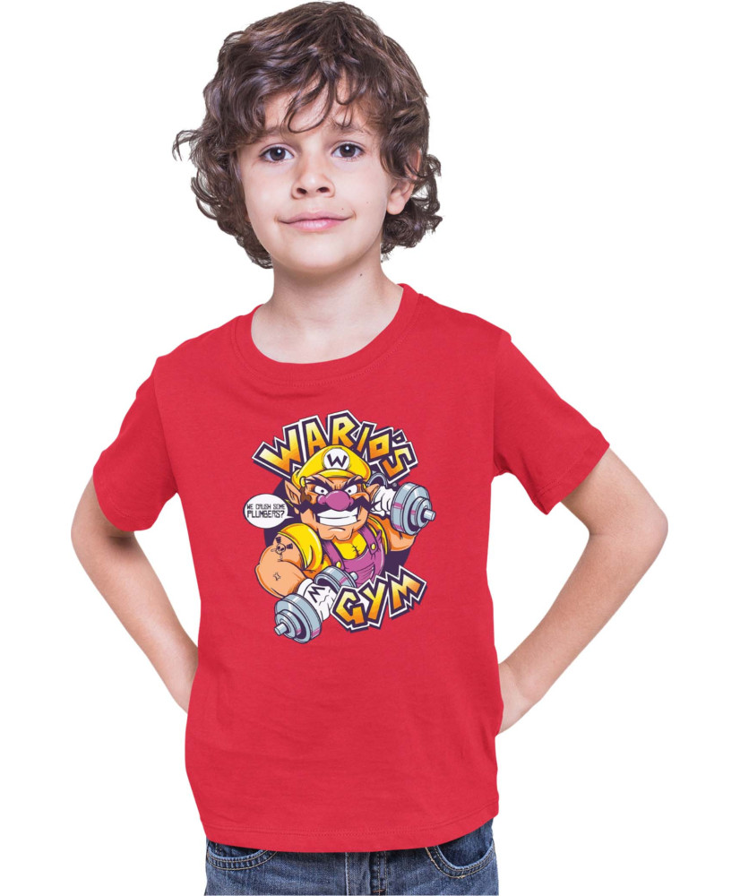 Детска Тениска Super Mario Nintendo Wario Gym Детска Тениска Super Mario Nintendo Wario Gym
