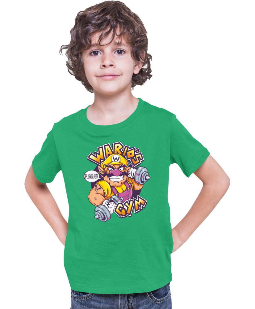 Детска Тениска Super Mario Nintendo Wario Gym Детска Тениска Super Mario Nintendo Wario Gym