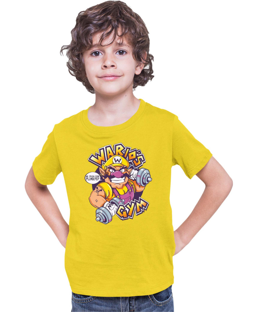 Детска Тениска Super Mario Nintendo Wario Gym Детска Тениска Super Mario Nintendo Wario Gym
