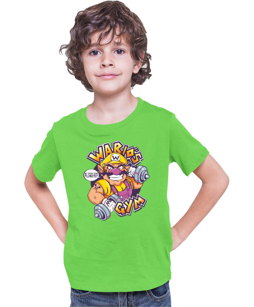 Детска Тениска Super Mario Nintendo Wario Gym Детска Тениска Super Mario Nintendo Wario Gym