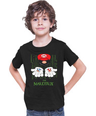Детска Тениска Super Mario Nintendo Mario The Matrix