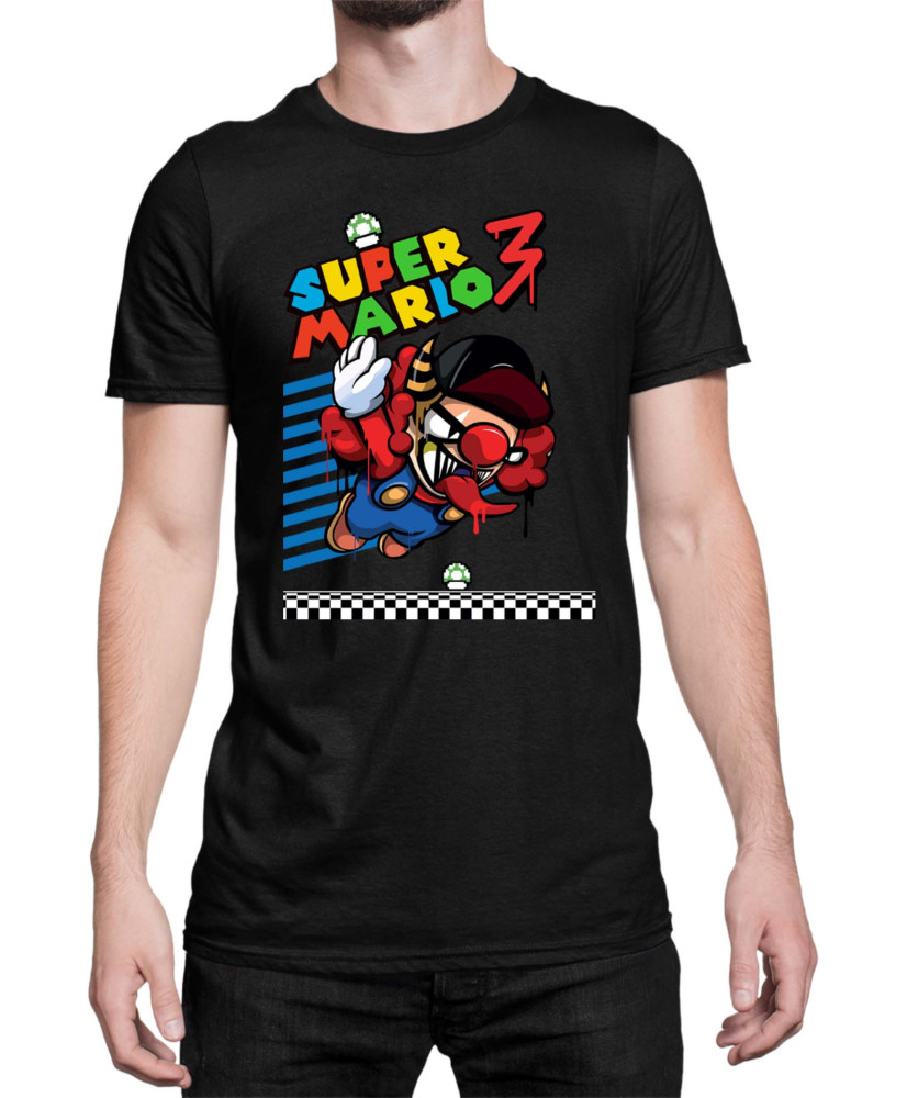 Мъжка Тениска Super Mario Nintendo Bad Mario 02