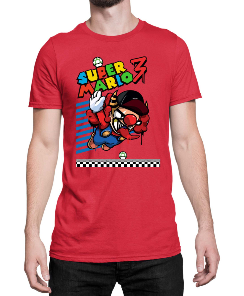 Мъжка Тениска Super Mario Nintendo Bad Mario 02