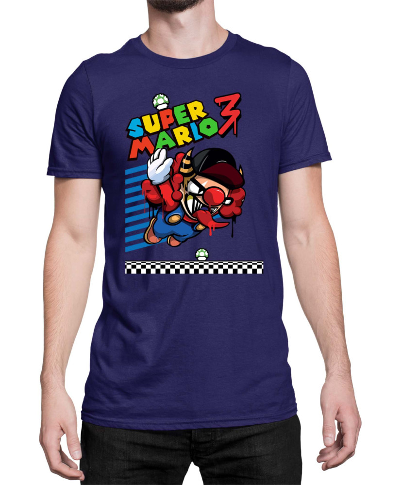 Мъжка Тениска Super Mario Nintendo Bad Mario 02