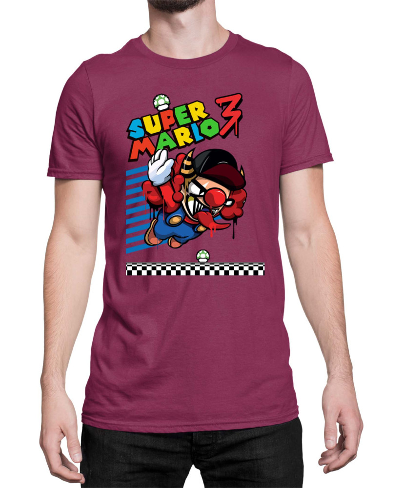 Мъжка Тениска Super Mario Nintendo Bad Mario 02