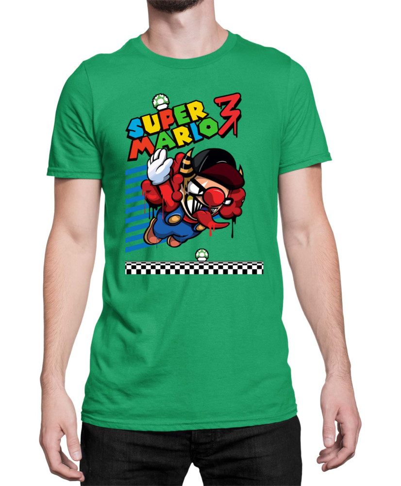 Мъжка Тениска Super Mario Nintendo Bad Mario 02