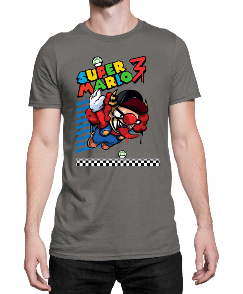 Мъжка Тениска Super Mario Nintendo Bad Mario 02
