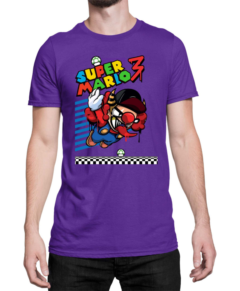 Мъжка Тениска Super Mario Nintendo Bad Mario 02