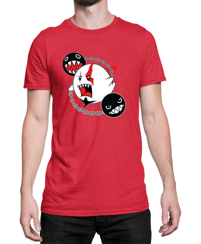 Мъжка Тениска Super Mario Nintendo Boo Kratos Mario Bros Vector