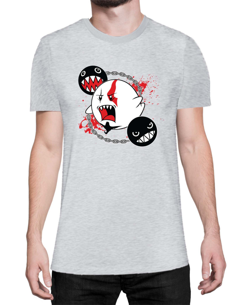 Мъжка Тениска Super Mario Nintendo Boo Kratos Mario Bros Vector