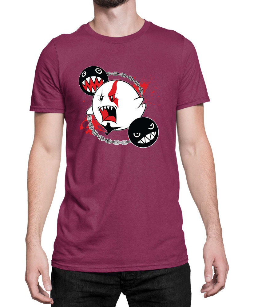 Мъжка Тениска Super Mario Nintendo Boo Kratos Mario Bros Vector