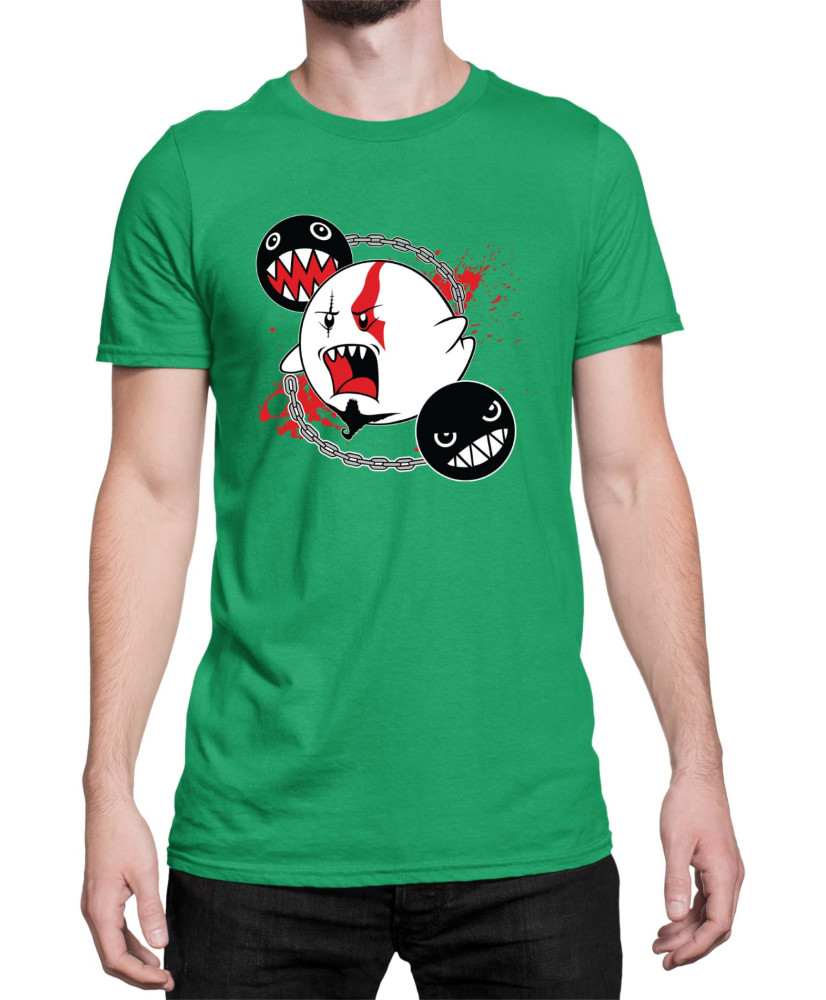 Мъжка Тениска Super Mario Nintendo Boo Kratos Mario Bros Vector