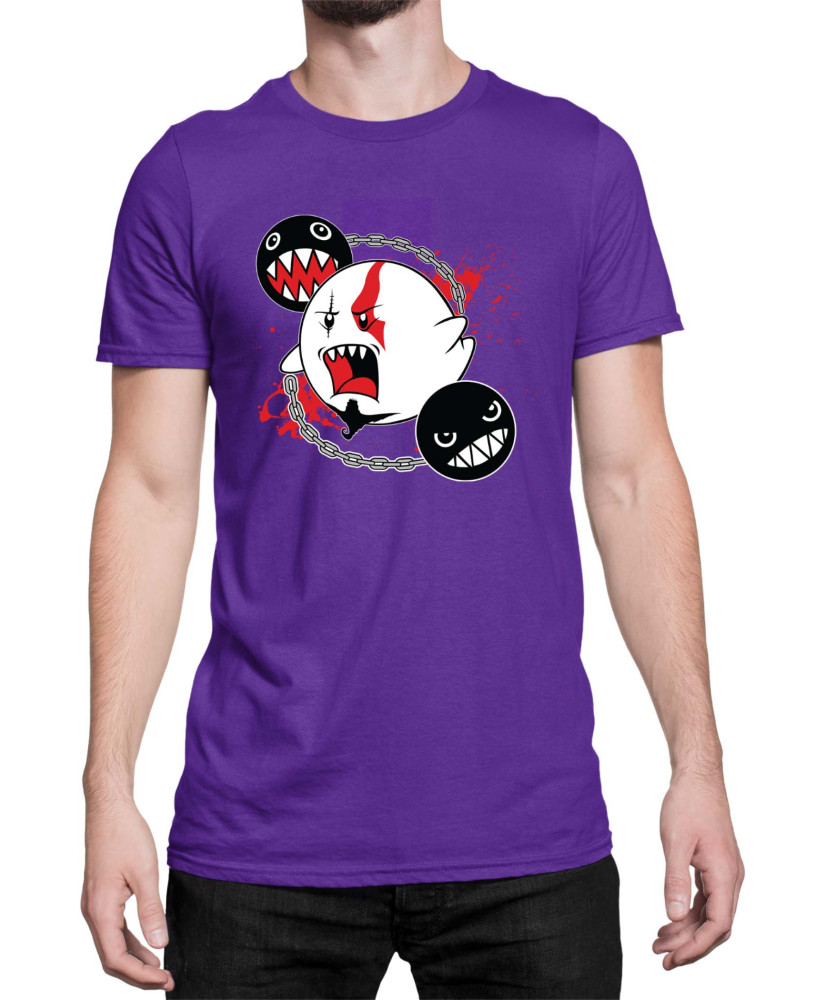 Мъжка Тениска Super Mario Nintendo Boo Kratos Mario Bros Vector