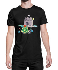 Мъжка Тениска Super Mario Nintendo Bowser Sand Castle