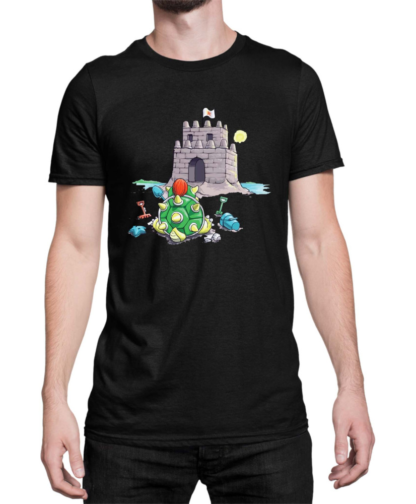 Мъжка Тениска Super Mario Nintendo Bowser Sand Castle