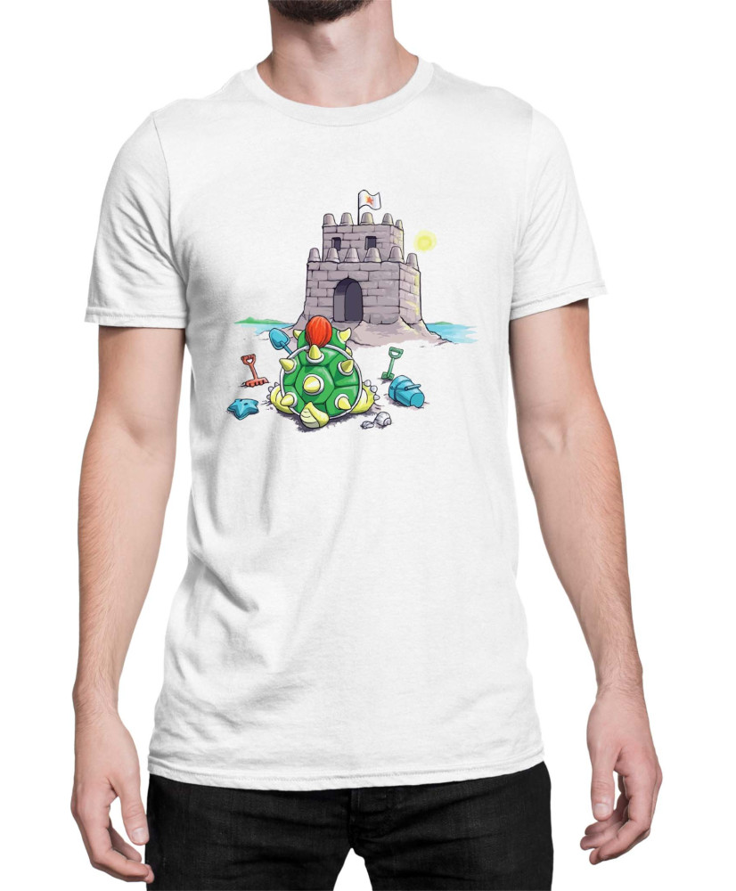 Мъжка Тениска Super Mario Nintendo Bowser Sand Castle