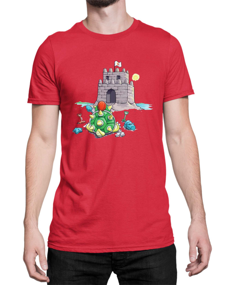 Мъжка Тениска Super Mario Nintendo Bowser Sand Castle