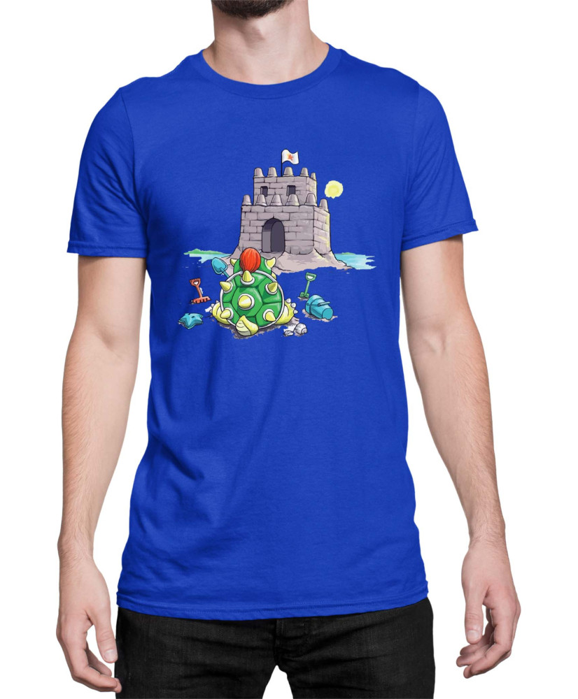 Мъжка Тениска Super Mario Nintendo Bowser Sand Castle