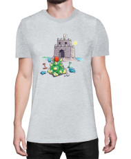 Мъжка Тениска Super Mario Nintendo Bowser Sand Castle