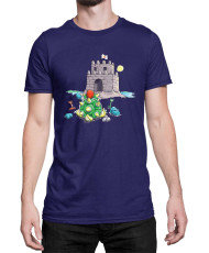 Мъжка Тениска Super Mario Nintendo Bowser Sand Castle