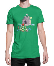 Мъжка Тениска Super Mario Nintendo Bowser Sand Castle